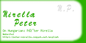 mirella peter business card